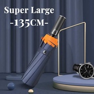 Extra Large Size 135 Cm. Fully Automatic Folding Umbrella Hard