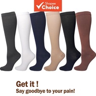 Compression Socks Running Sports Socks Nursing 20-30mmhg for Flight Travel Pregnancy Edema Diabetes 