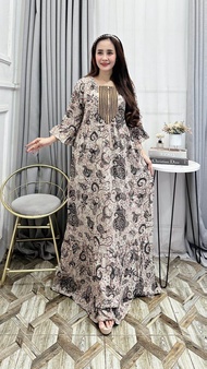 Gamis Renda Motif Terbaru // Gamis Renda Kekinian Motif Sogan