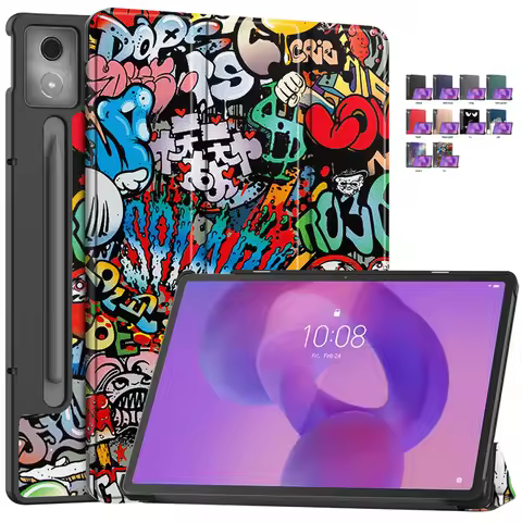 For Lenovo Idea Tab Pro Case 12.7" Smart Magnetic Leather Painted Cover For Lenovo Idea Tab Pro 12.7