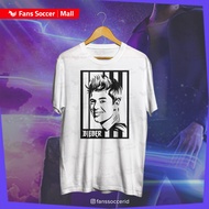 FANS SOCCER T-Shirt Justin Bieber Silhouette 100% Cotton | Bieber Silhouette Face T-Shirt | Bieber S