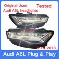 Audi A6 headlight a6 C7 LED headlight Upgrade C7PA HeadLamp Left Right Original Used Tested 2016-201