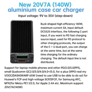 Modul Pengecas Kereta Protokol Penuh 140W DC9V-35V Pengecasan Super Pantas Menyokong QC4.0/5.0 PD2.0