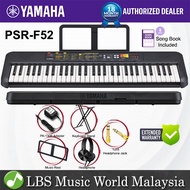 Yamaha PSR-F52 61 Keys Electronic Portable Keyboard with Piano Stand and Headphone (PSRF52 / PSR F52