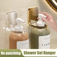 Punch-free Shampoo Shower Gel Holder Shampoo Rack Organizer Shelves Self-Adhesive Bathroom Wall Mounted Hook