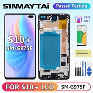 tft S10 Plus Display Screen with Frame, for Samsung Galaxy S10+ G975F G975F/DS Lcd Display Touch Scr