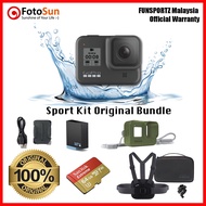 GOPRO HERO 8 BLACK 100% ORIGINAL ACCESSORIES TRAVEL BUNDLE - ADVENTURE BUNDLE - SPORTS BUNDLE [ORIGINAL FUNSPORTZ MALAYSIA]