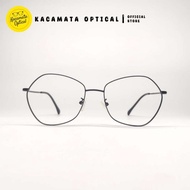 OPTICAL GLASSES - KMO9527 Black Pentagonal Plastic Iron Frame