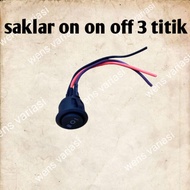 3-point round on-off switch