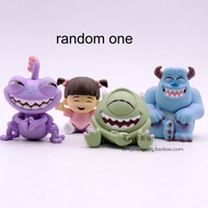 hot toys | Genuine Q-style Monsters Inc Anime Figure Blind Box Sulley Mike Wazowski Boo Mini Action 
