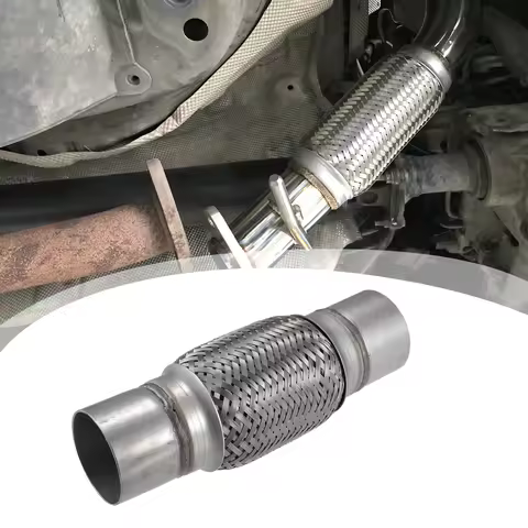 UXCELL 50mm/60mm/70mm/76mm Car Exhaust Flexible Pipe Tubing Universal Exhaust Joint Welding Extensio