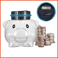 Digital Coin Bank Transparent Coin Storage Bank Animal Shape Large Capacity Coin Bank for Adults Kid
