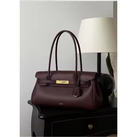 JW PEI Women's Briefcase, New Style, Handbag, Shoulder Bag, Underarm Bag, Niche Design, Baguette Bag