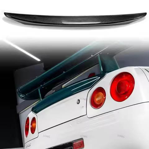 For Nissan Skyline R34 GTR/GTT Carbon Fiber Rear Trunk Spoiler