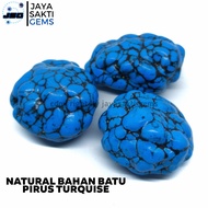 Bahan Batu - Rough Pirus Biru Turquise Corak Mantap