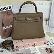 Hermes Kelly25 大象灰銀扣 Togo皮 U stamp