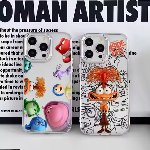 Cartoon Inside Out Disneys Phone Case For Google Pixel 10 9 8 7 8A 9A XL Pro 4G 5G Transparent Soft 