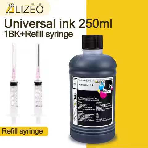 250ml Refill Dye Ink Kit Universal Ink Compatible for HP Canon Epson Brother Printer and Ink Cartrid