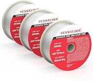 YESWELDER Stainless Steel MIG Solid Wire ER308L .030-Diameter, 2-Pound, 3-Packs