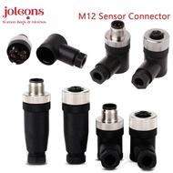 JOLEONS M12 Sensor Connector, Connector Sensor Plug M12 Aviation Plug, M12 Sensor Cable Connector St