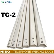 NISO Cable Duct TC-2 TC-4 TC-6 WHITE - PVC Double Tape Tidying Decorative Cable Ducting TC 2 4 TC2 T