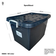OBRAL Container Box Jumbo Besar 150 Liter dengan Roda 130 95 82 75 52 L Kotak Penyimpanan Serbaguna