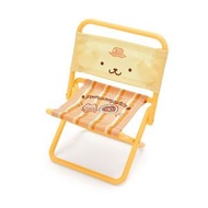 SANRIO - POMPOMPURIN 布甸狗 日版 迷你 沙灘 折疊椅 摺櫈 擺設 布丁狗 2022年 (露營系列)