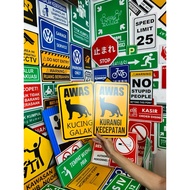 SIGN WARNING CAT 20x30cm Direction SIGN