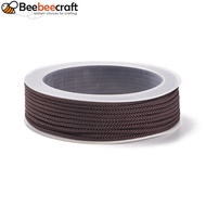 1roll Nylon Threads Dyed Knotting Cord for Chinese Knotting Crafts and Jewelry Making Saddle Brown 1