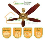 GreenHouse 5-Blade Ceiling Fan with Lights - Ceiling Fan with Light, 40W Capacity, Noise Canceling, 
