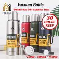 【SG】750ml 1500ml Vacuum Bottle 304 Stainless Steel Double Wall Insulated Thermal Flask Tumbler with 