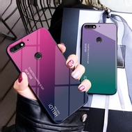 Nova 2 Lite Nova2 2Lite Case Gradient Color Tempered Glass Hard Case Back Cover Huawei Nova 2 Lite C