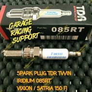 TWIN IRIDIUM SPARK PLUG VIXION SATRIA FU BYSON MX KING R15 R25 EXCITER XABRE 085RT