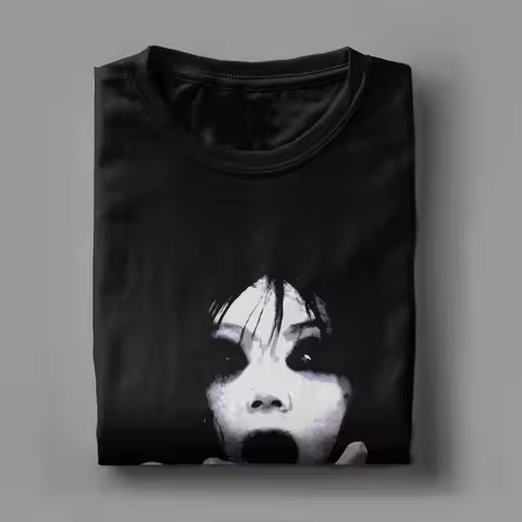 Men Ju-on The Grudge T Shirts Pure Cotton Tops Awesome Short Sleeve Round Neck Tees Big Size T-Shirt