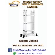 JSM 10 FEET / 10 kAKI / 10尺 MULTI PURPOSE ALUMINIUM LADDER / Tangga / 长梯 ** *** GOOD QUALITY (JSM2.5