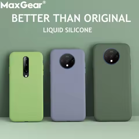 Ultra Thin Liquid Silicone Original Case For Oneplus 7 T Pro 6 6T 5 5T 8 Nord One Plus 7T Pro Soft C