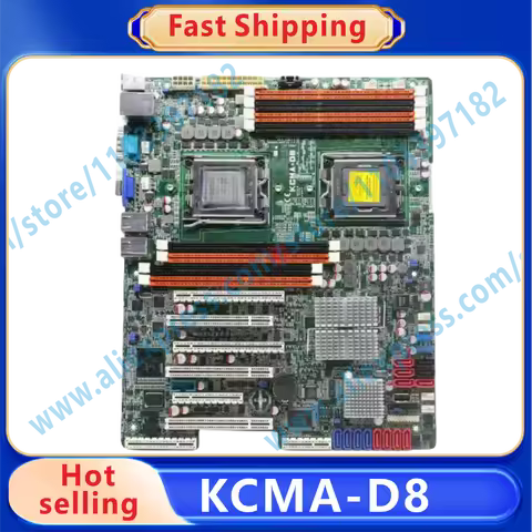 KCMA-D8 DDR3 AMD 5670 Motherboard C32KCMA-D8 128GB ECC 5XPCI-E 16X VGA SATA II Server Motherboard