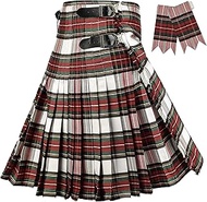 Scottish Tartan Kilt for Men I Polyviscose 8 Yard Tradition Mens Kilt