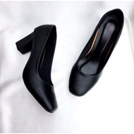 Square toe shoes 5cm, 7cm high Square toe plain high heels - Square toe office high heels 5cm, 7cm.