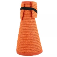 Limited!!! Women's FASHION Hat ANTI UV Hat Beach Hat FASHION Ribbon Hat - Orange