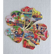 JOYIT ECO-SHOP PUZZLE BADGE MALAYSIA FULL SET (opened box, 15 items)