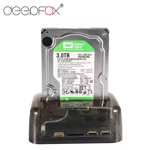 DeepFox USB 3.0/Type C to SATA/IDE Hard Drive Docking Station for 2.5inch/3.5inch HDD Enclosure M2 T