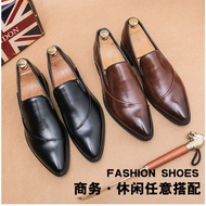 COD Soft Leather Shoes Classic Leather Men Formal Shoes Tassel Loafer Business Gentleman For Wedding Big Size 38-48 UIHEFEF