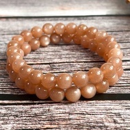 8mm 橙月光石 月光石 月亮石 手鍊