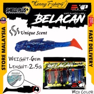 EXP Belacan Soft Plastic 6cm 2.5g Snakehead Killer Haruan Bujuk Umpan Tiruan Casting SP Fishing Lure