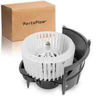 PartsFlow Front A/C Heater Blower Motor W/Fan Cage for 2007-2015 Audi Q7 for 2004-2010 Volkswagen To