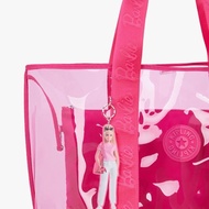 new kipling x barbie - jacey xl tote bag wanita - power pink