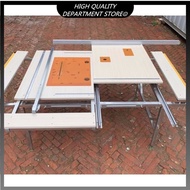 Multifunctional push table saw, portable folding saw table, liftable table, miter table, woodworking cutting table