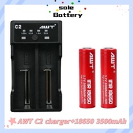 18650 Slot AWT C2 5V 2A Hybrid Battery Charger Discharger Battery 18650 20700 26650 21700 18350 Li