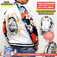Smiley Jacket Nahoya Kawata Brothers Tokyo Revengers Cover Version Bomber Sukajan Anime EMBROIDERED 